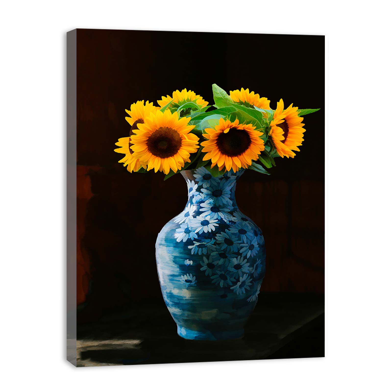 Sunflower Vase Painting