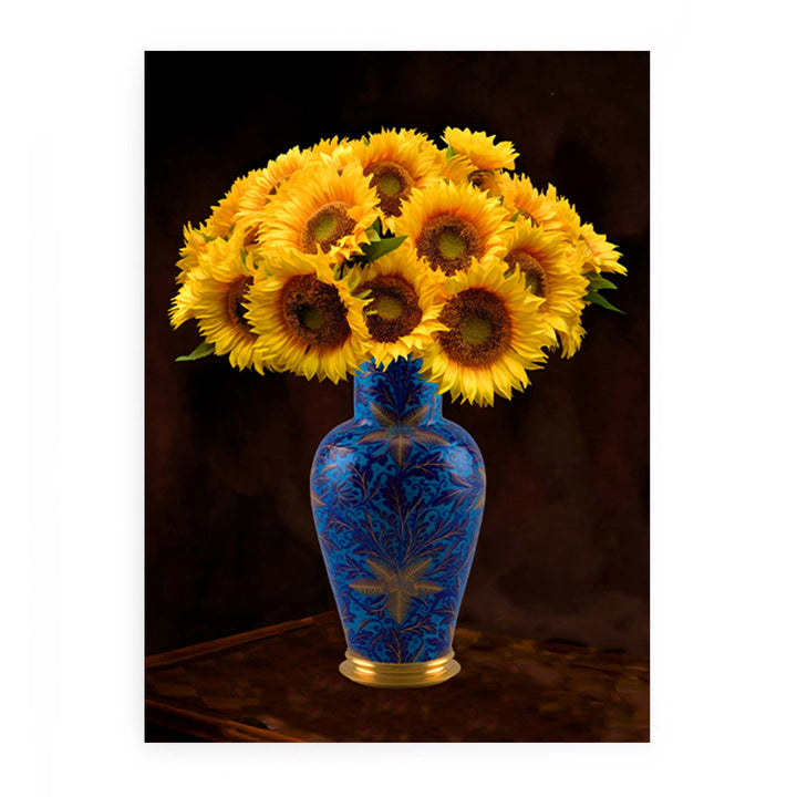 Colorfull Vase Sunflower Painting