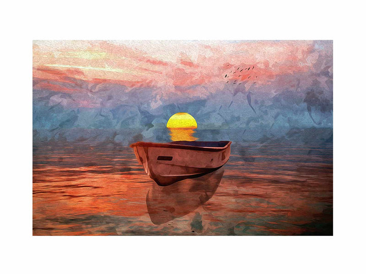 Sun Boat Painting