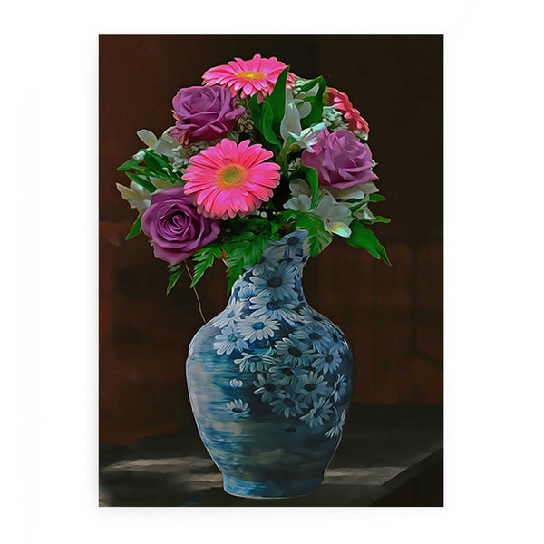 Flower Vase Art Painting