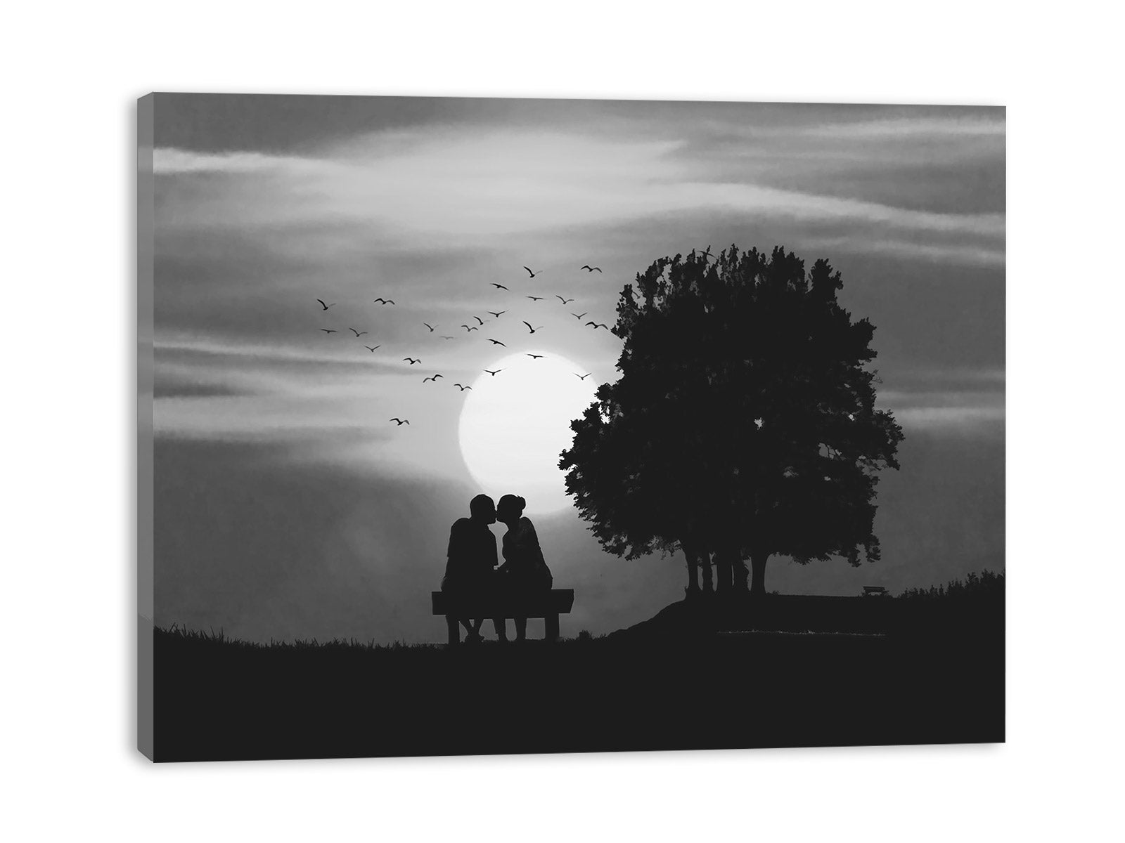 Couple Sunset Painting