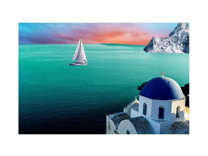 Santorini Greece Painting