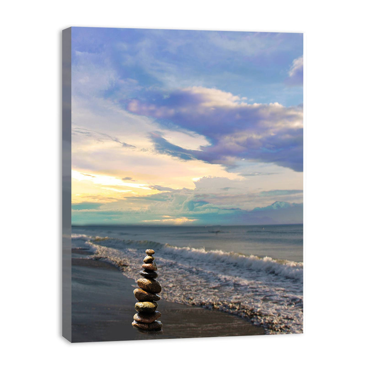 Stacking stones Beach Painting