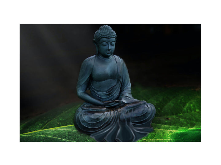 Buddha Blue Painting