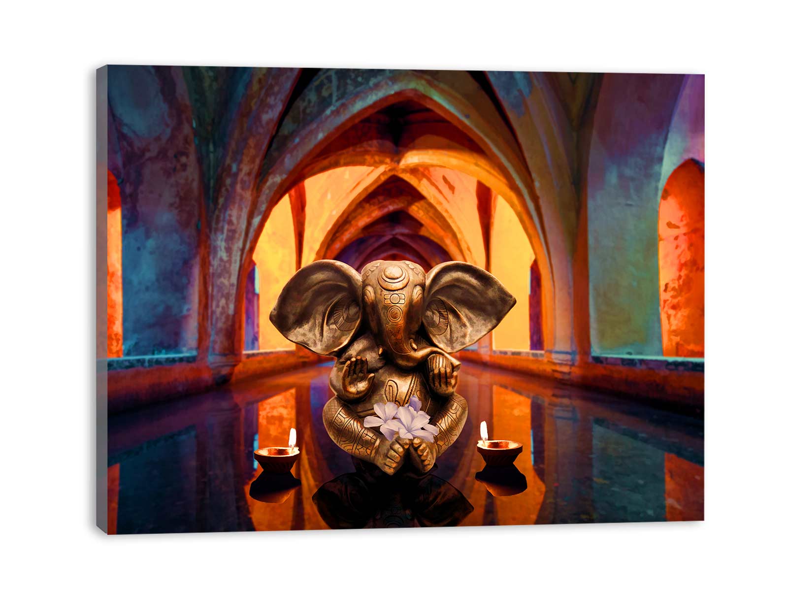 Golden Ganesha Painting