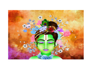 Green Krishna Painting