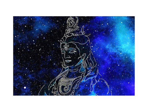 Blue Shiva Painting