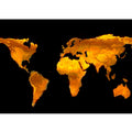Orange Worldmap Painting