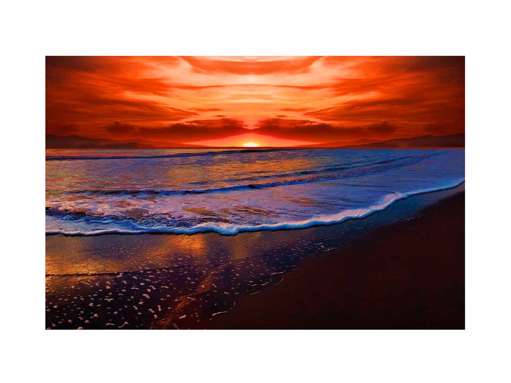 Beach  Sunrise  Painting 