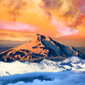 Himalayas  Sunset  Painting