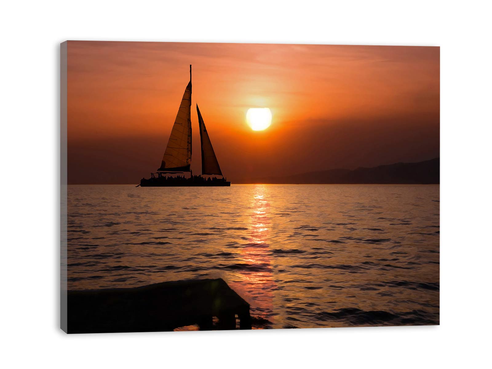 Sunrise Ship  Painting