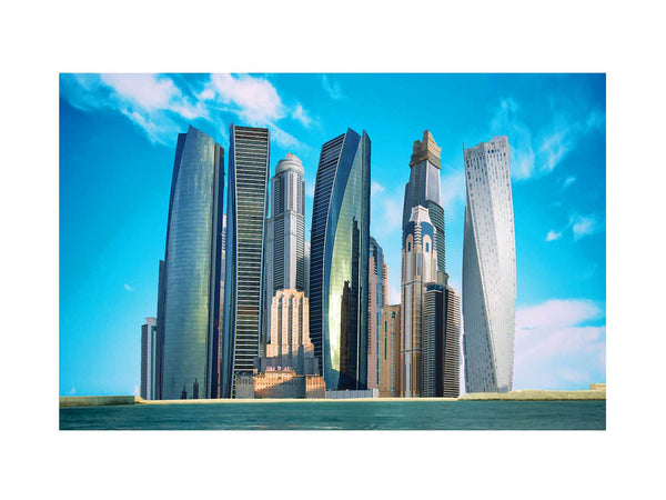 Dubai Skyline Painting2