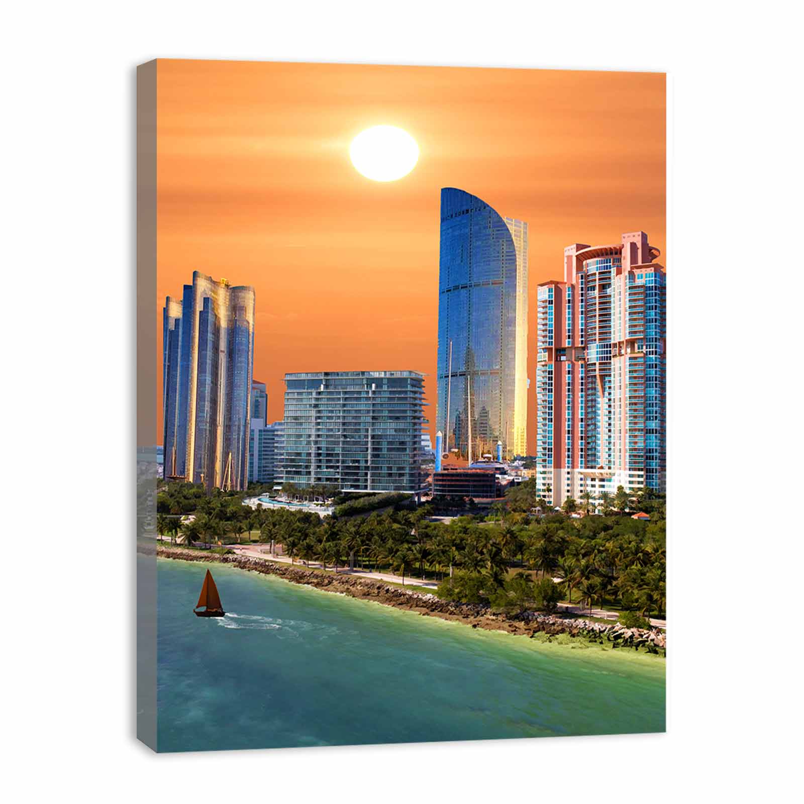 Sunrise In Florida Painting