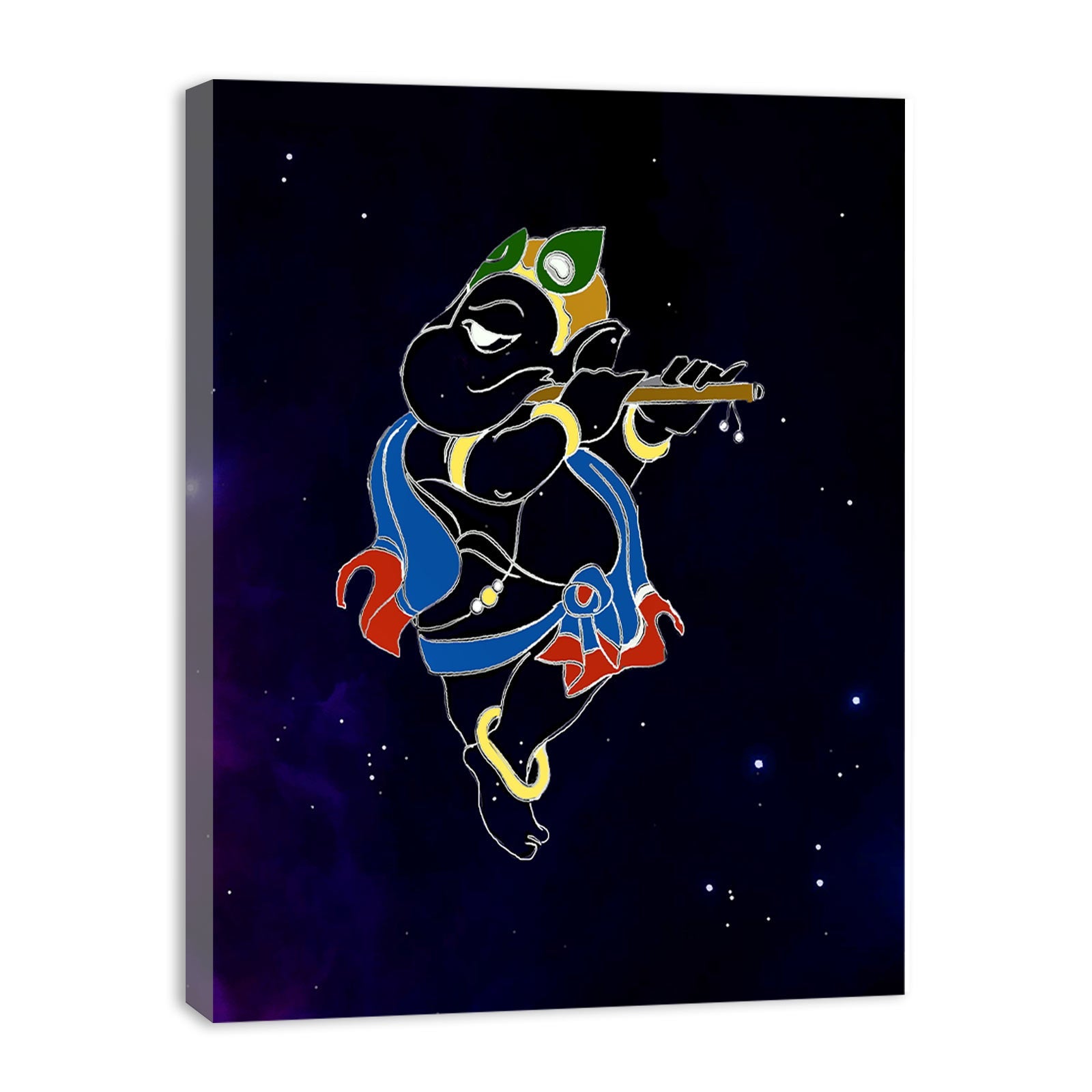 Flute Ganesha Painting
