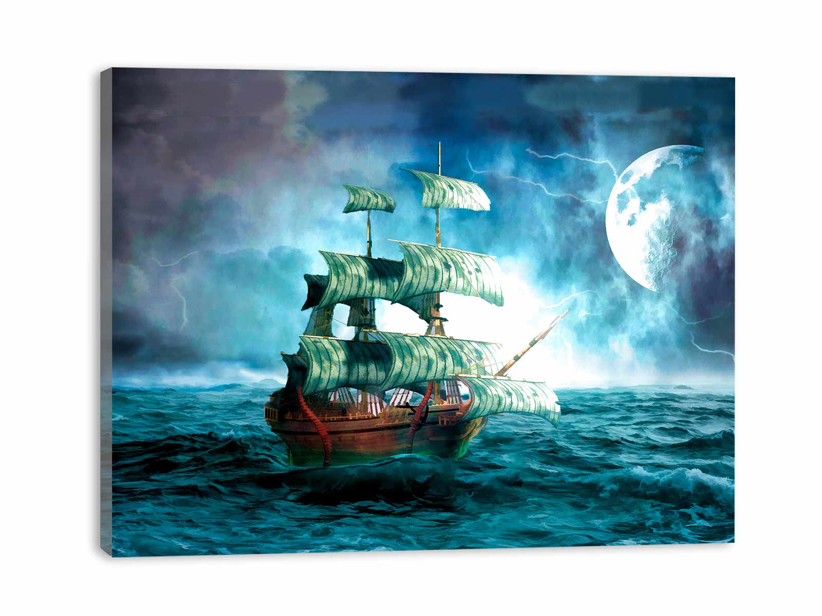 storm ship painting