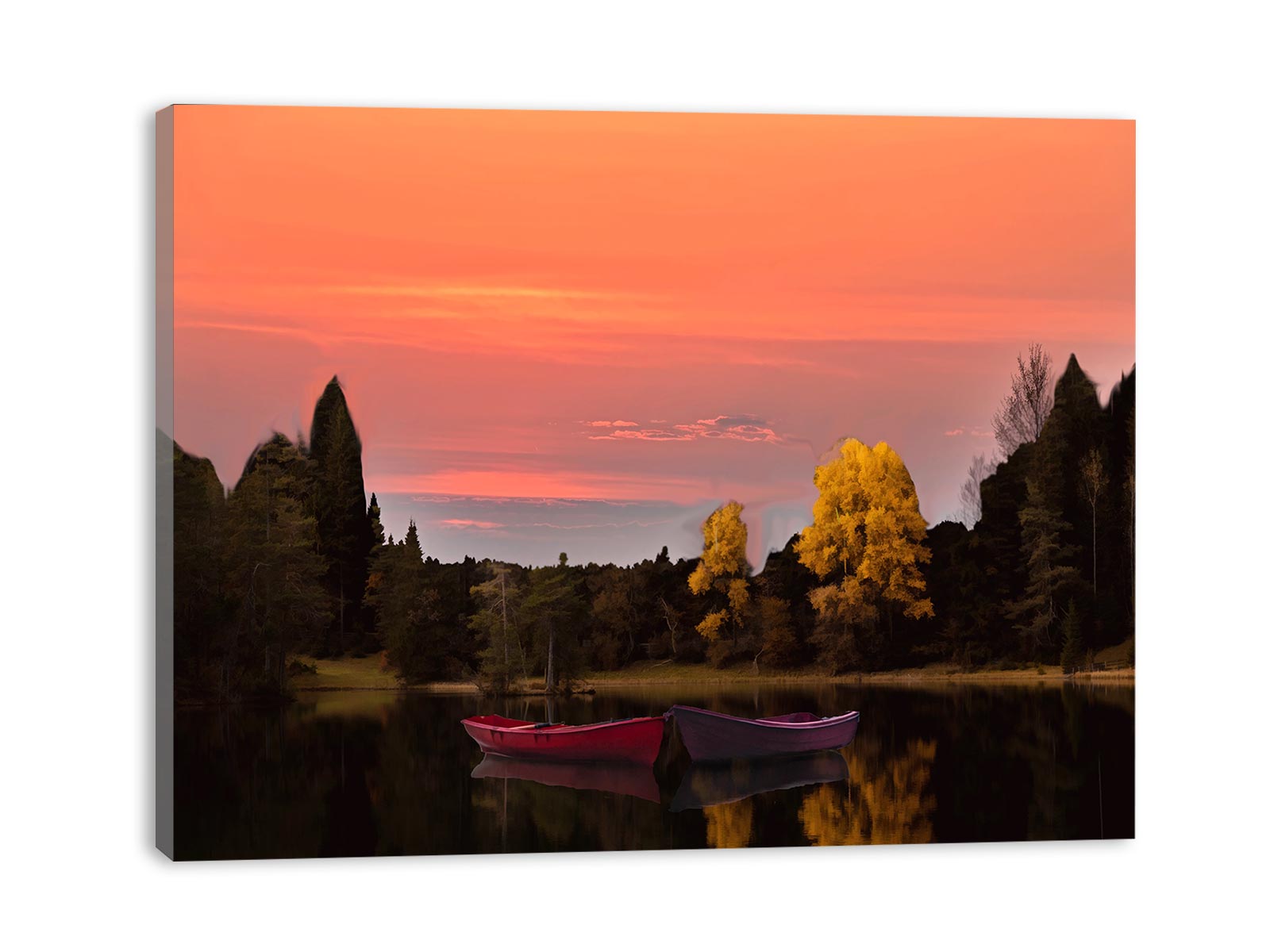 Landscape and Lake Painting