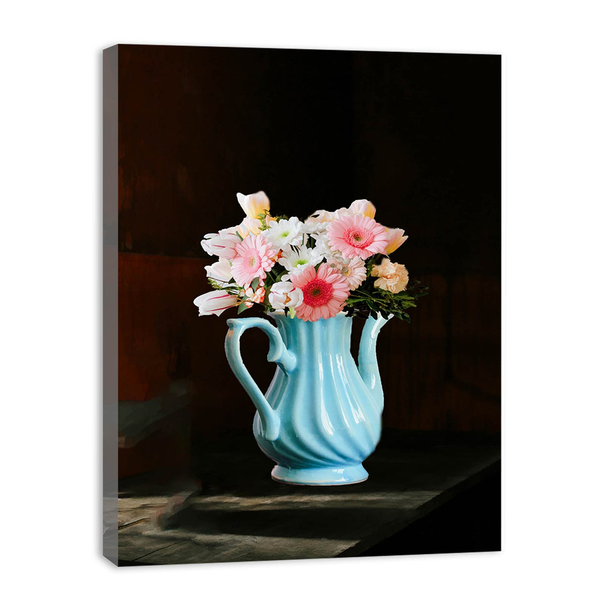 Pink Flower Vase Painting