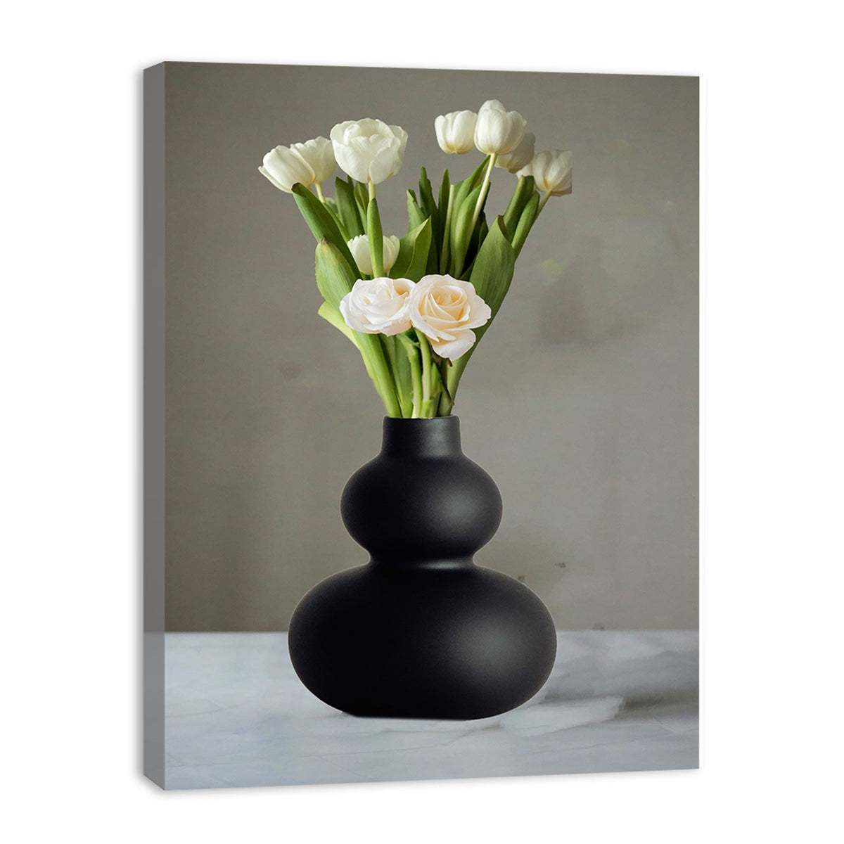 Black Flower Vase Painting