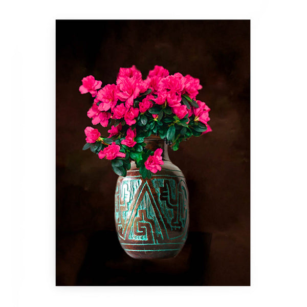  Vintage Vase Flower Painting