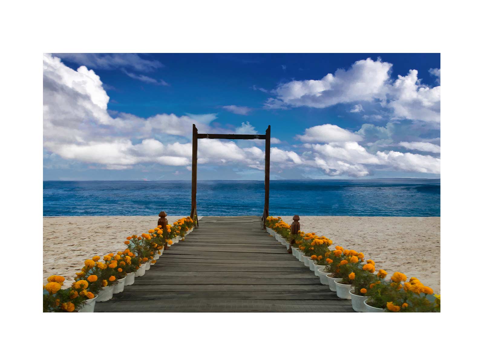 Path to sea Painting