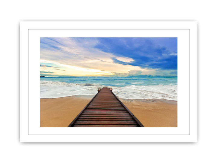 Jetty Painting Art Print.