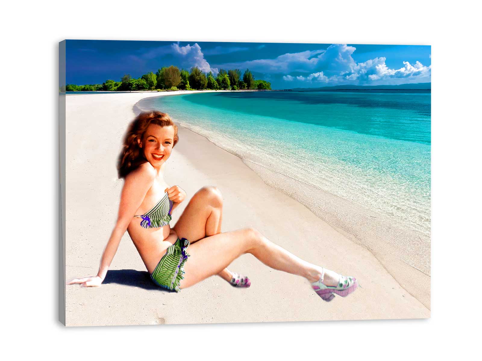 Marilyn Sea Beach Painting