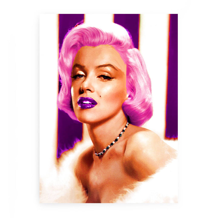 Marilyn Purple Hair Painting