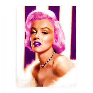 Marilyn Purple Hair Painting