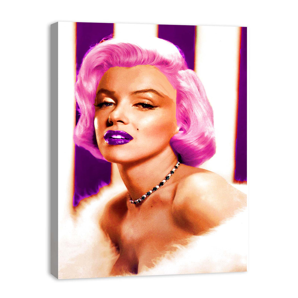 Marilyn Purple Hair Painting