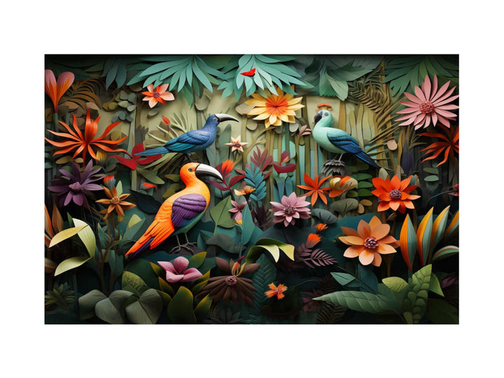  Birds Tropical Art 