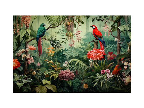  Birds Tropical Art Print 