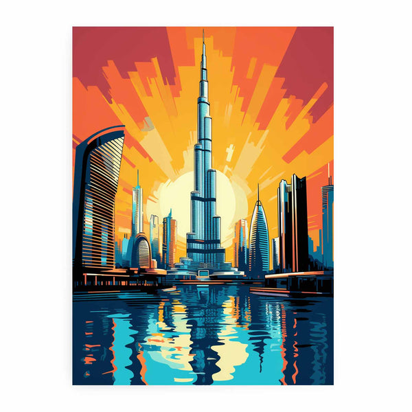 Burj Khalifa, Dubai-Pop Art 
