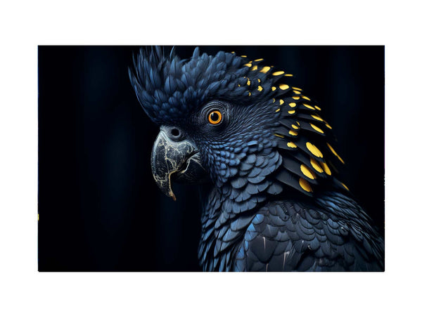 Cockatoo The Black Bird Painting