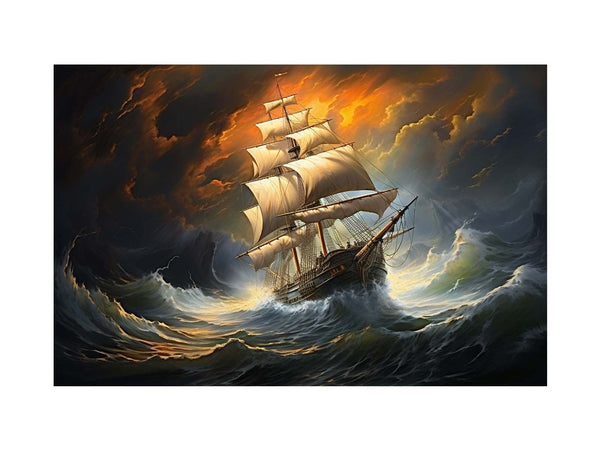 Storm Ship Art