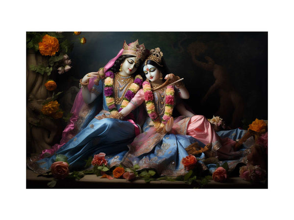 Raha Krishna Painting