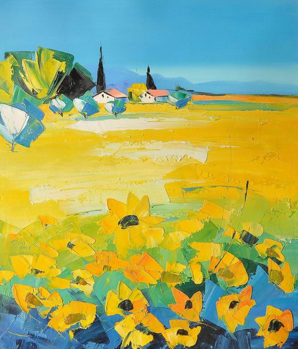 Yellow Knife Landscape Art Painting