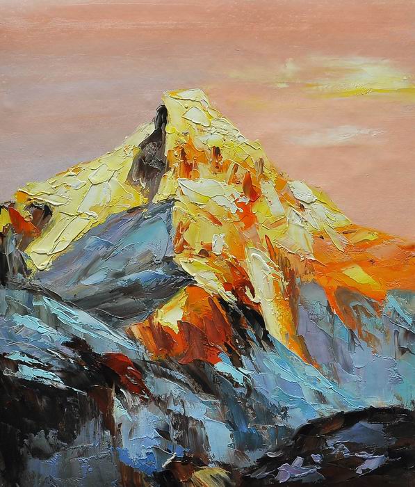 Mountain Knife Landscape Art Painting