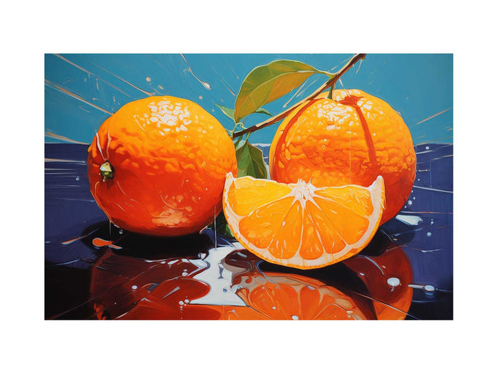 Orange Art Painting 