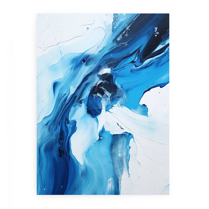 Black And Blue Abstract Painting