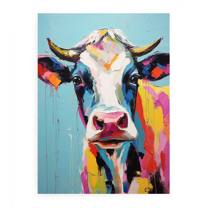 Cow Modern Art Painting 