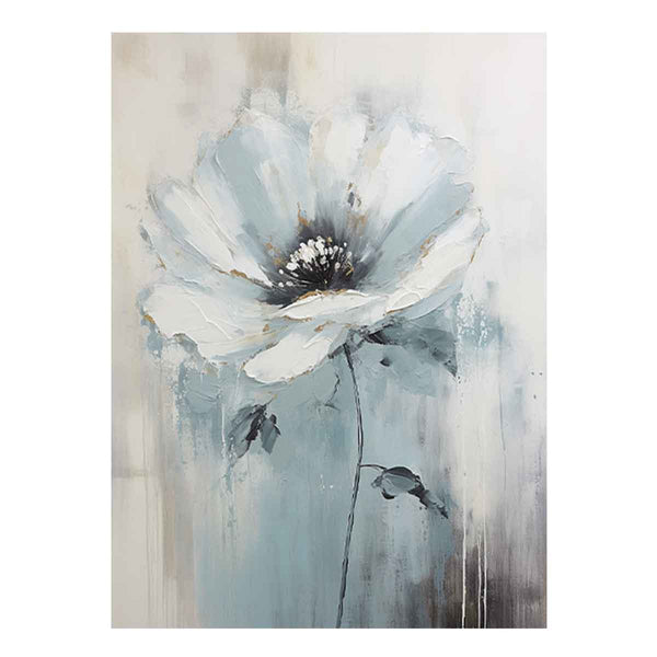 White Flower Art Painting 