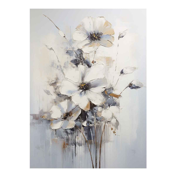 Flower Grey Painting 