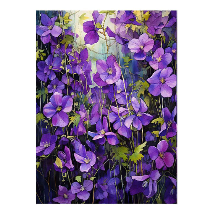 Flower Painting Purple