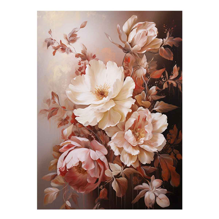 Flower Brown Art Painting 